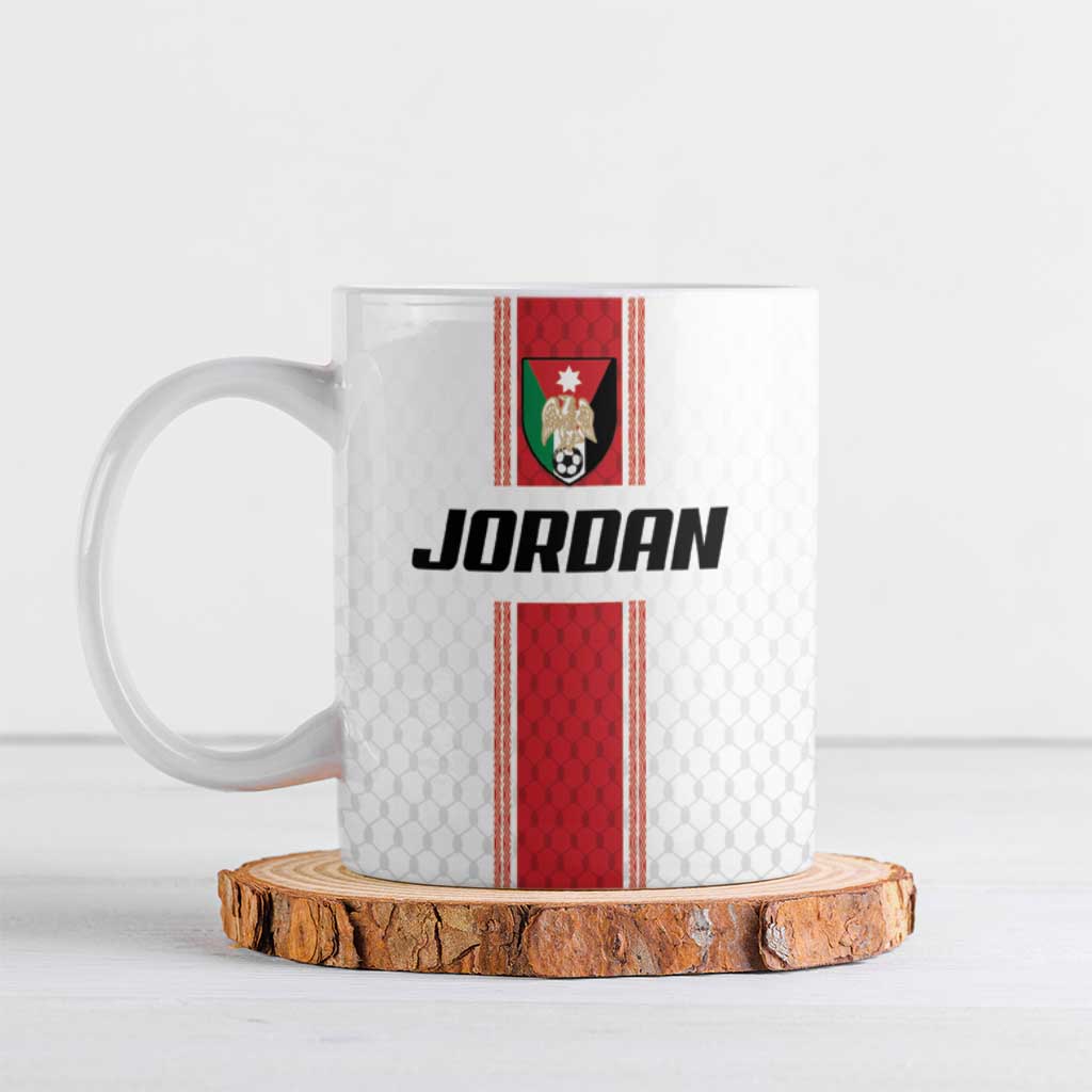 Custom Jordan Heritage Football Ceramic Mug Al Nashama Sporty Style - Wonder Print Shop
