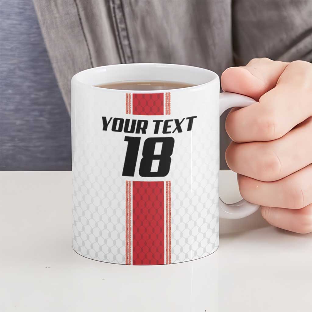 Custom Jordan Heritage Football Ceramic Mug Al Nashama Sporty Style - Wonder Print Shop