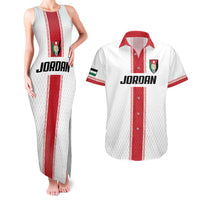 Custom Jordan Heritage Football Couples Matching Tank Maxi Dress and Hawaiian Shirt Al Nashama Sporty Style - Wonder Print Shop