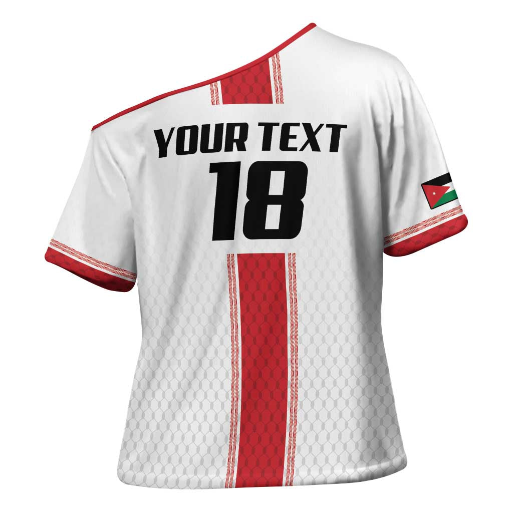 Custom Jordan Heritage Football Cross Shoulder Shirt Al Nashama Sporty Style - Wonder Print Shop