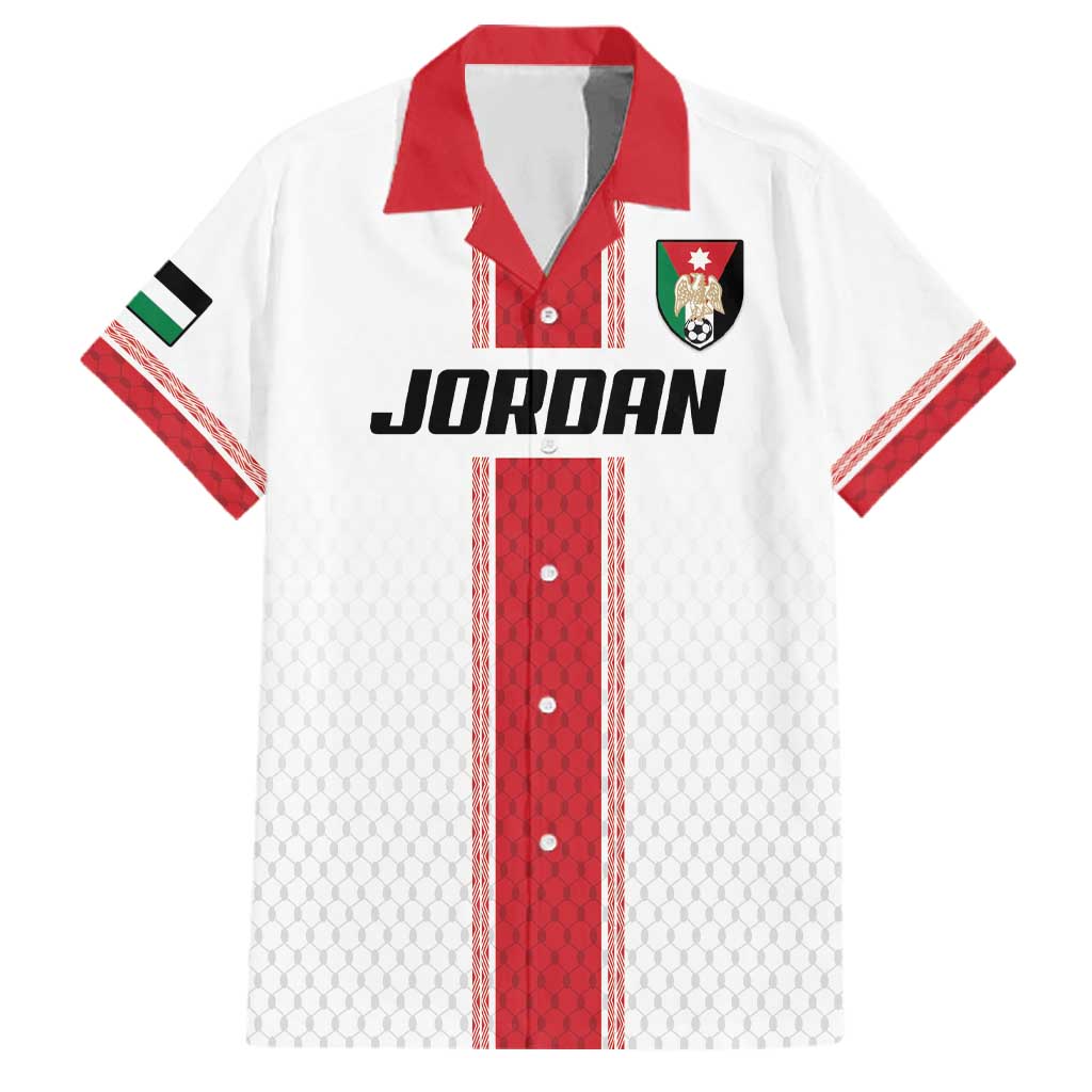 Custom Jordan Heritage Football Family Matching Off The Shoulder Long Sleeve Dress and Hawaiian Shirt Al Nashama Sporty Style - Wonder Print Shop