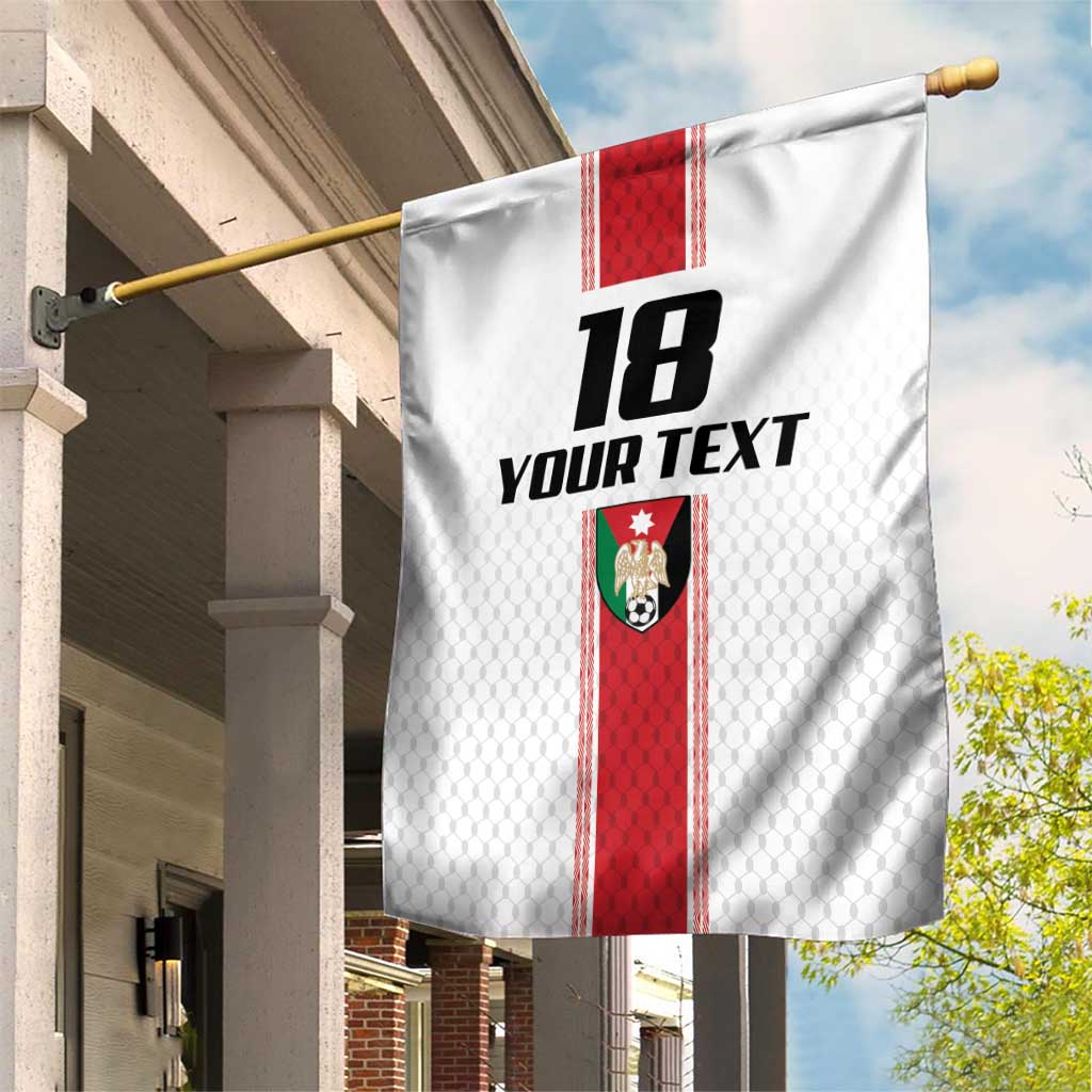 Custom Jordan Heritage Football Garden Flag Al Nashama Sporty Style - Wonder Print Shop