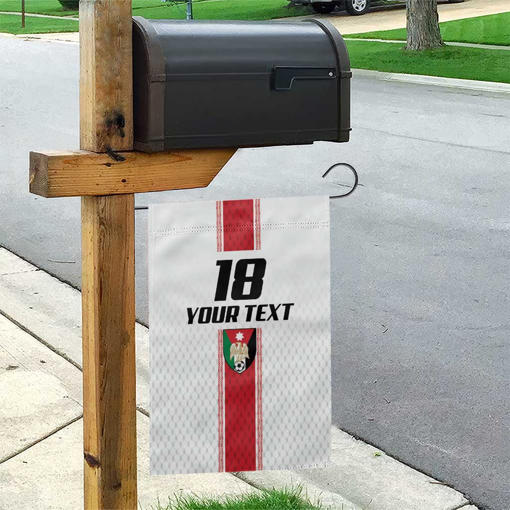 Custom Jordan Heritage Football Garden Flag Al Nashama Sporty Style - Wonder Print Shop