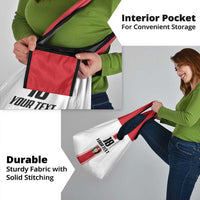 Custom Jordan Heritage Football Grocery Bag Al Nashama Sporty Style - Wonder Print Shop