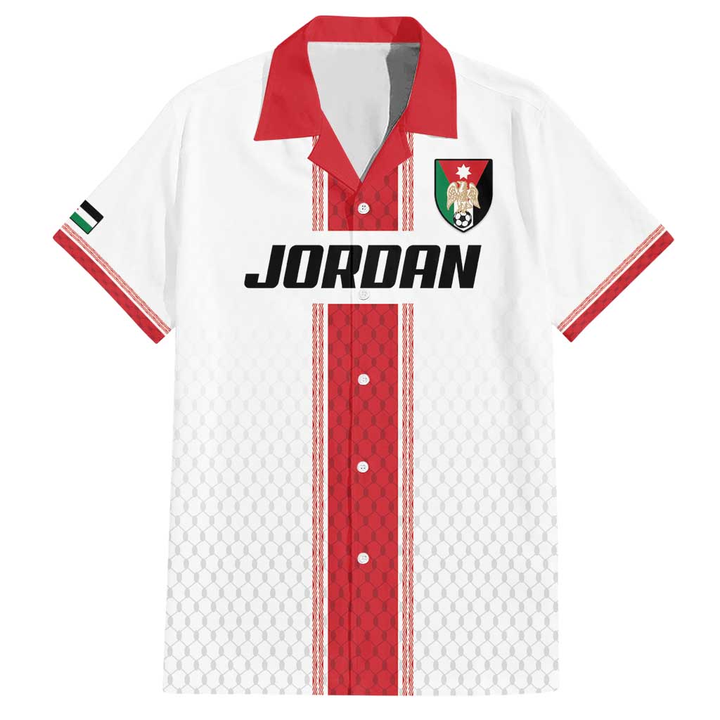 Custom Jordan Heritage Football Hawaiian Shirt Al Nashama Sporty Style - Wonder Print Shop