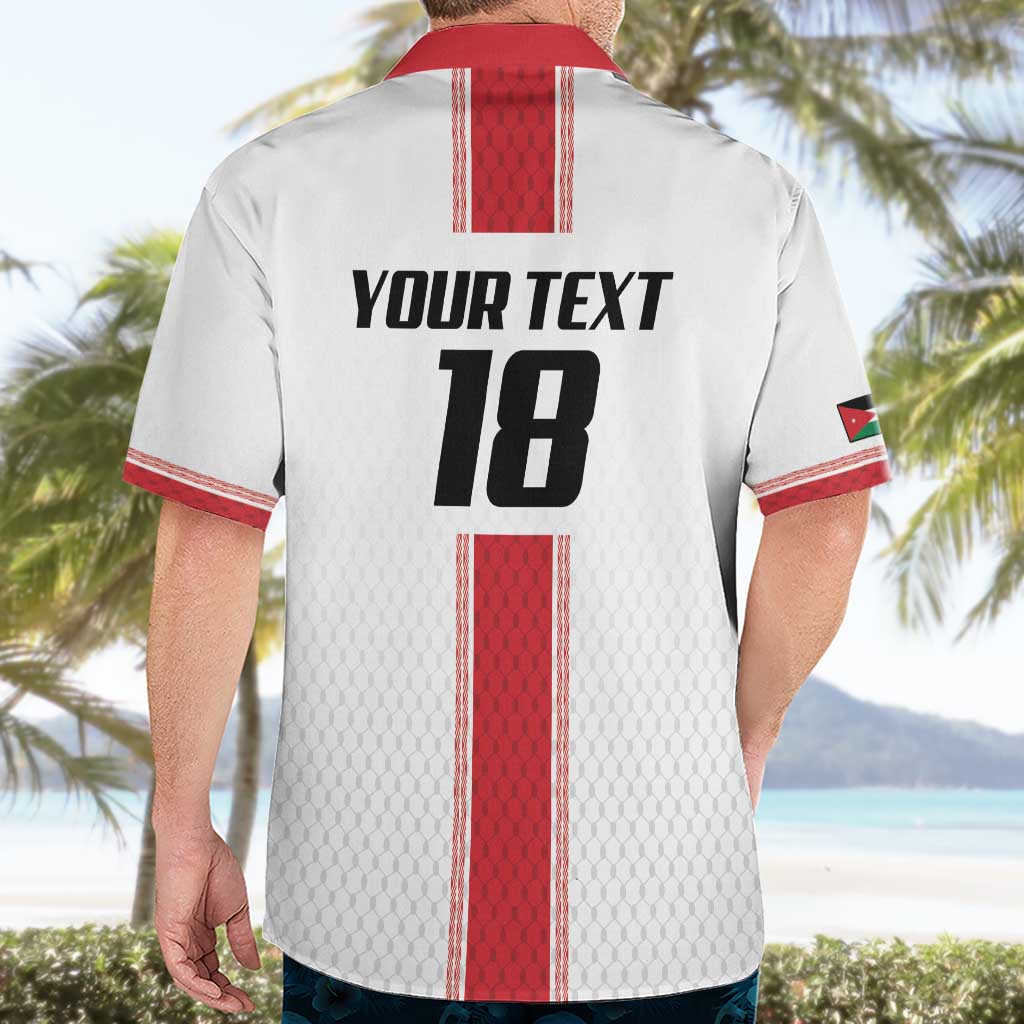 Custom Jordan Heritage Football Hawaiian Shirt Al Nashama Sporty Style - Wonder Print Shop