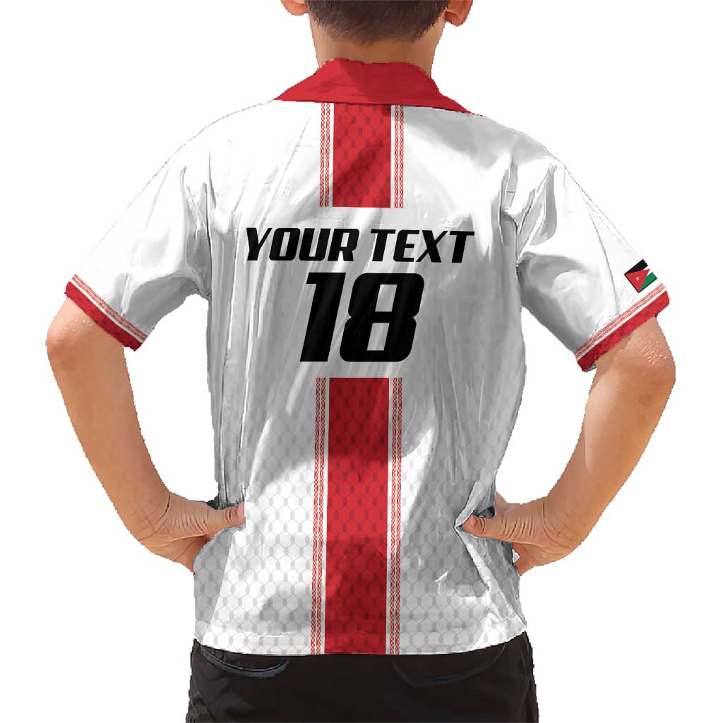 Custom Jordan Heritage Football Hawaiian Shirt Al Nashama Sporty Style - Wonder Print Shop