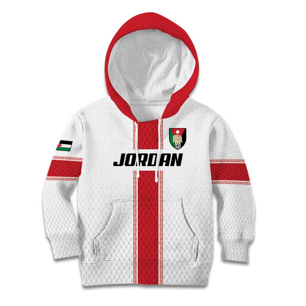 Custom Jordan Heritage Football Kid Hoodie Al Nashama Sporty Style - Wonder Print Shop