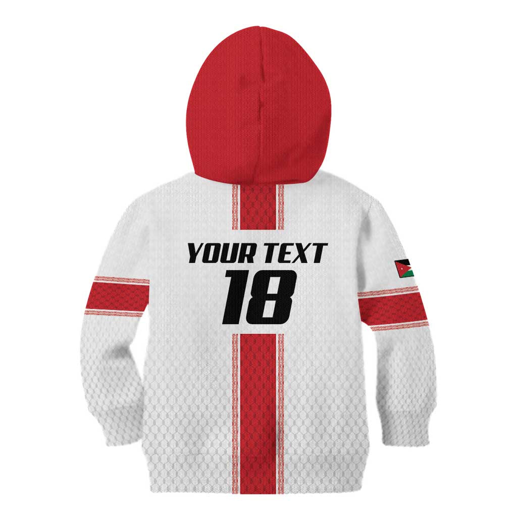 Custom Jordan Heritage Football Kid Hoodie Al Nashama Sporty Style - Wonder Print Shop