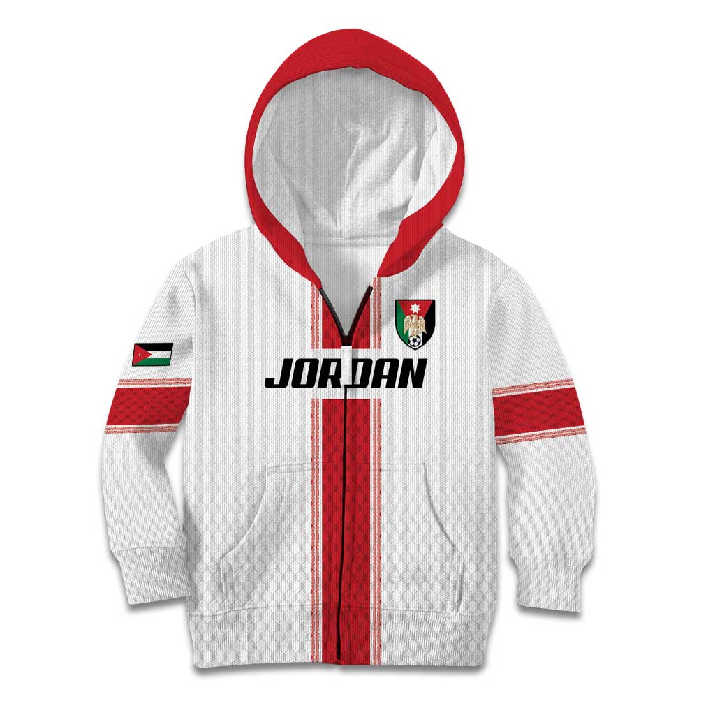 Custom Jordan Heritage Football Kid Hoodie Al Nashama Sporty Style - Wonder Print Shop