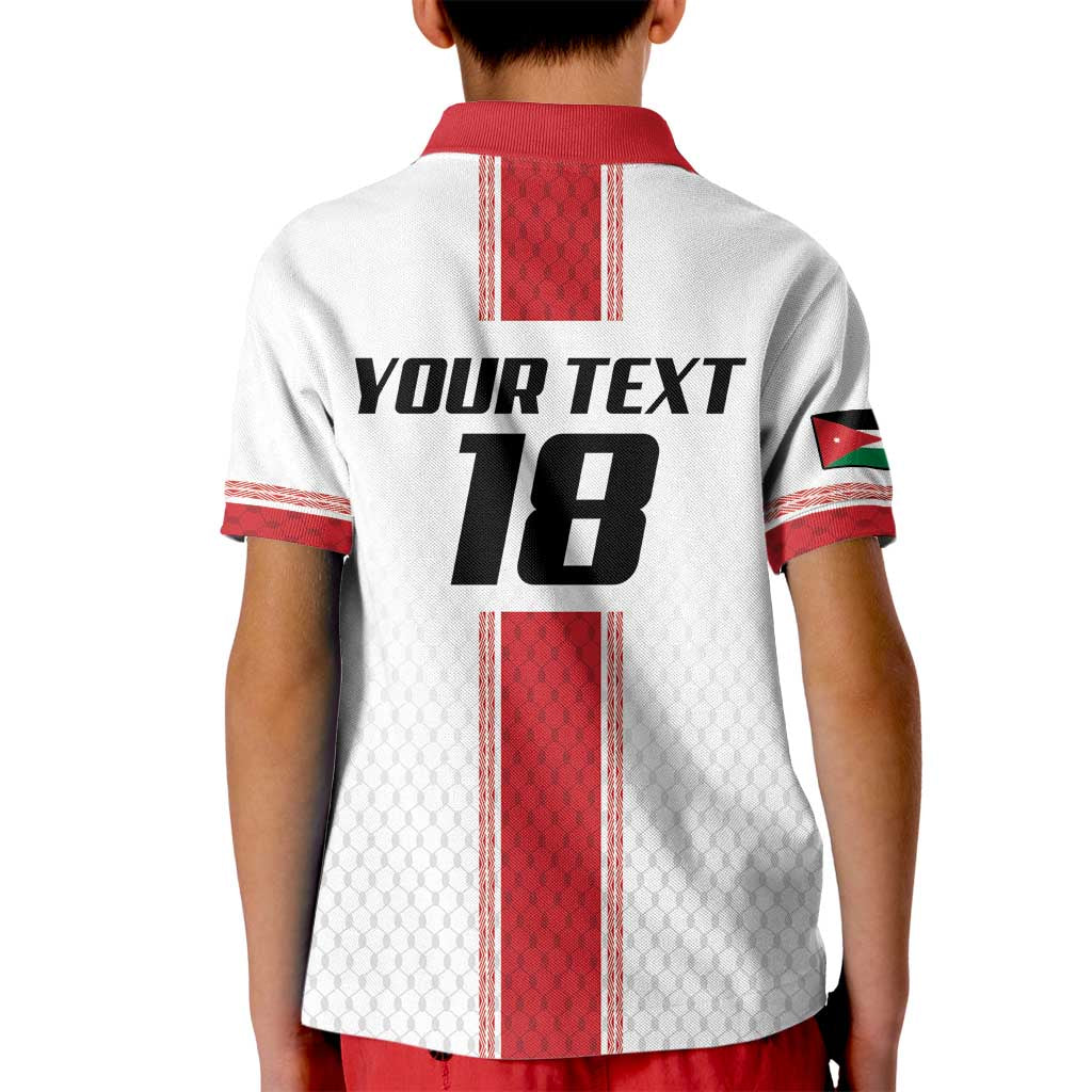Custom Jordan Heritage Football Kid Polo Shirt Al Nashama Sporty Style - Wonder Print Shop