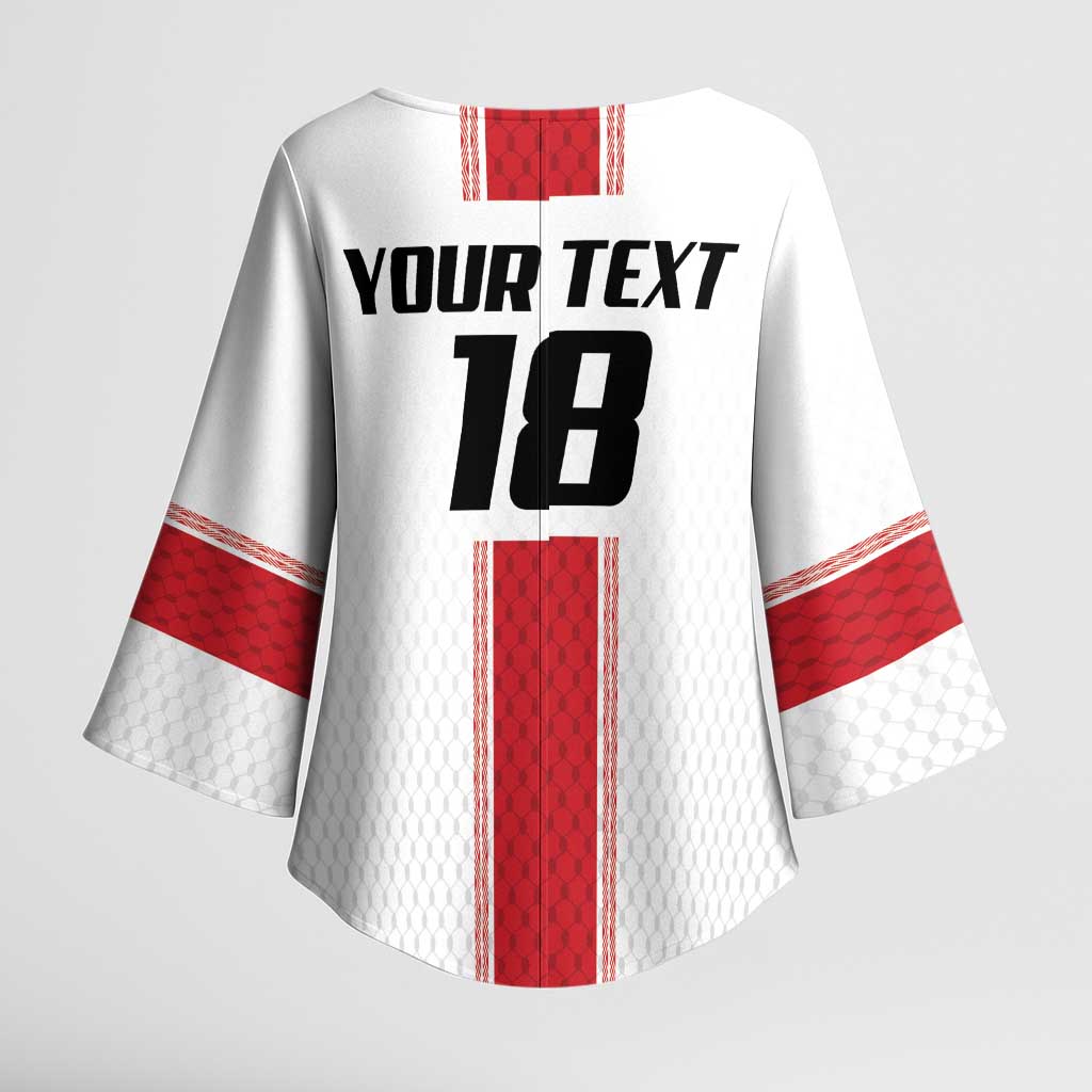 Custom Jordan Heritage Football Kimono Sleeve Blouse Al Nashama Sporty Style - Wonder Print Shop