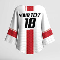 Custom Jordan Heritage Football Kimono Sleeve Blouse Al Nashama Sporty Style - Wonder Print Shop