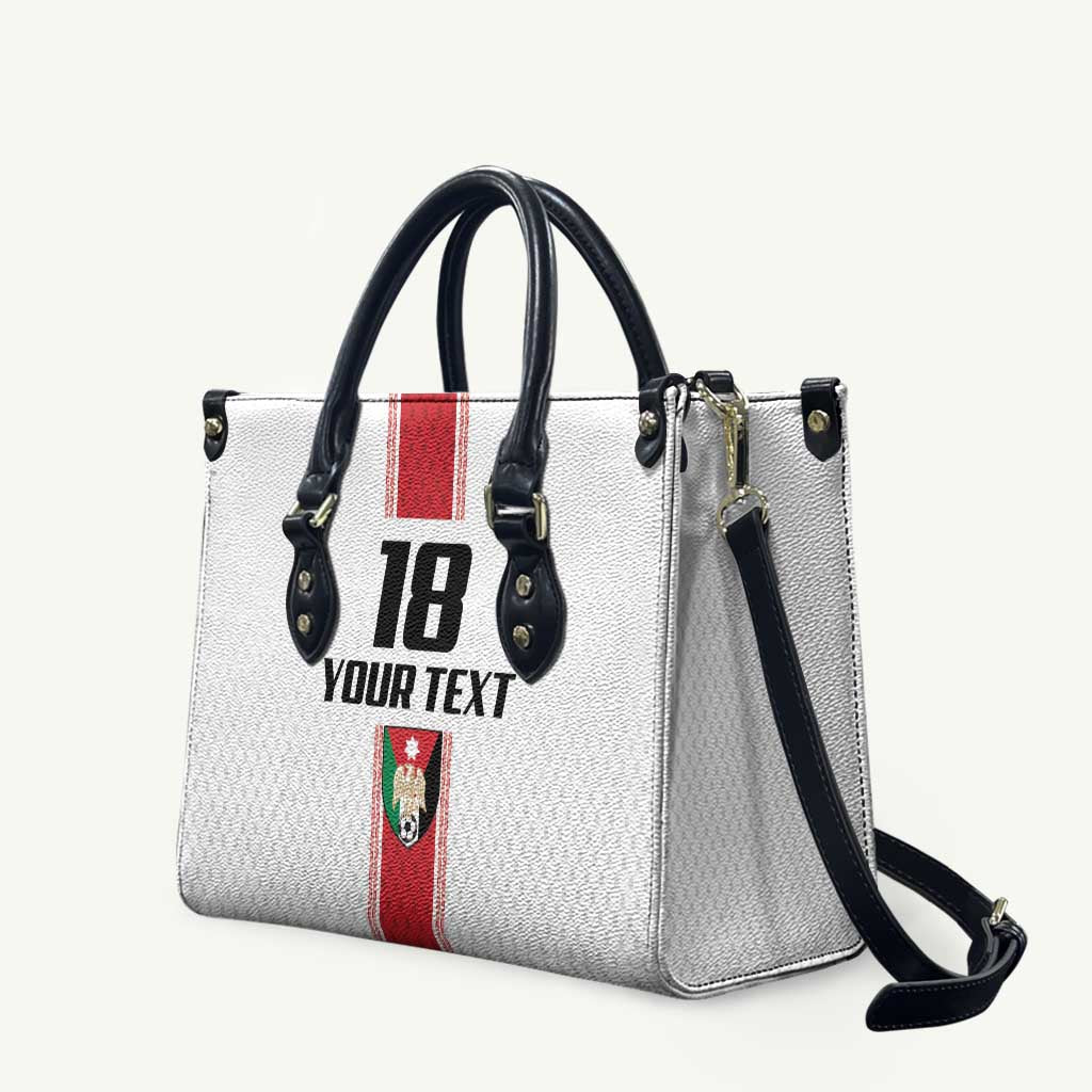 Custom Jordan Heritage Football Leather Bag Al Nashama Sporty Style - Wonder Print Shop