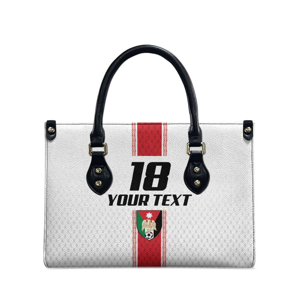Custom Jordan Heritage Football Leather Bag Al Nashama Sporty Style - Wonder Print Shop