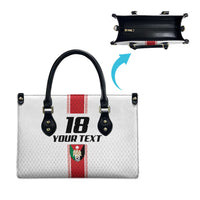 Custom Jordan Heritage Football Leather Bag Al Nashama Sporty Style - Wonder Print Shop