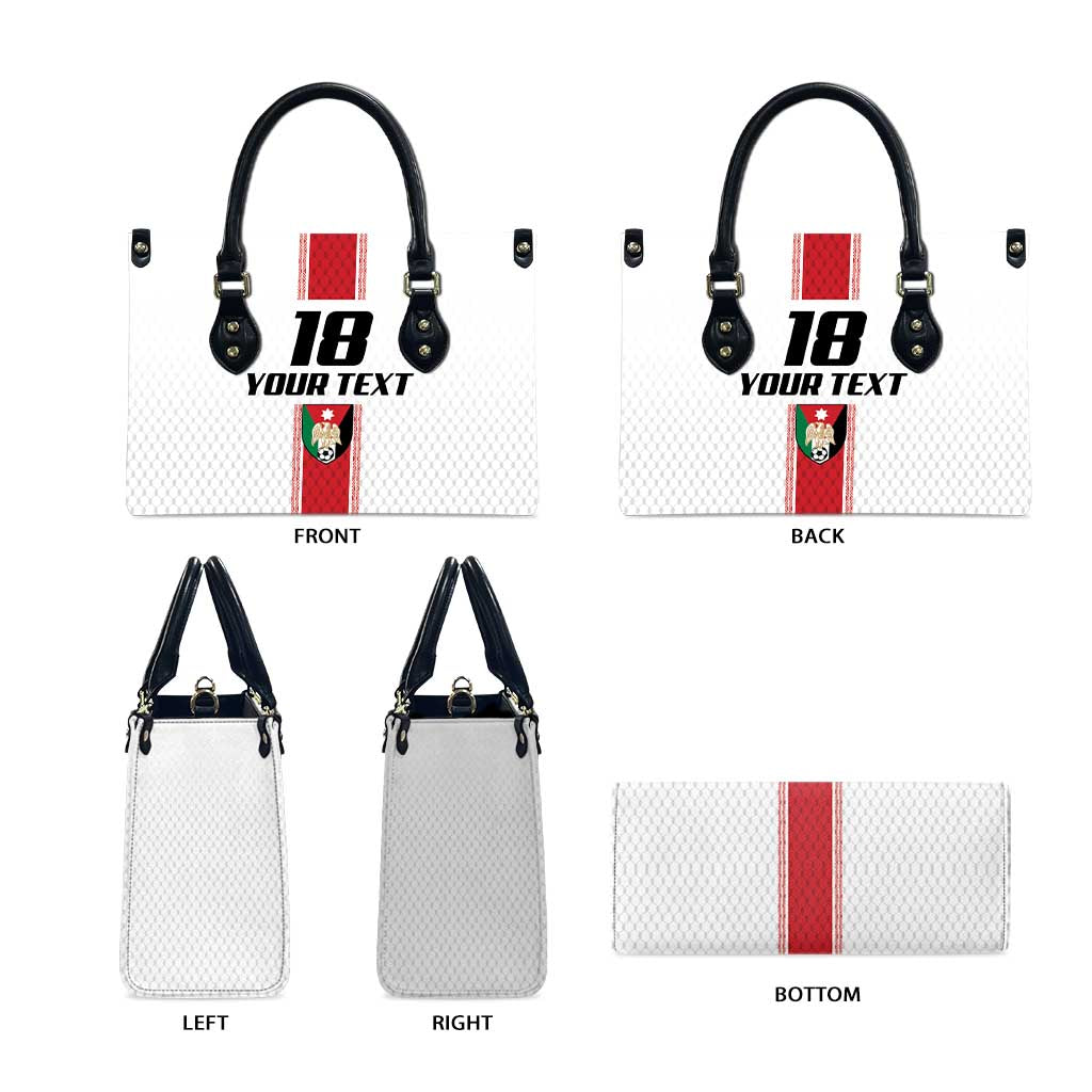 Custom Jordan Heritage Football Leather Bag Al Nashama Sporty Style - Wonder Print Shop