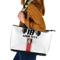 Custom Jordan Heritage Football Leather Tote Bag Al Nashama Sporty Style - Wonder Print Shop