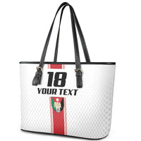Custom Jordan Heritage Football Leather Tote Bag Al Nashama Sporty Style - Wonder Print Shop