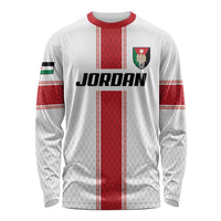 Custom Jordan Heritage Football Long Sleeve Shirt Al Nashama Sporty Style - Wonder Print Shop