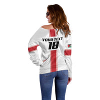 Custom Jordan Heritage Football Off Shoulder Sweater Al Nashama Sporty Style - Wonder Print Shop