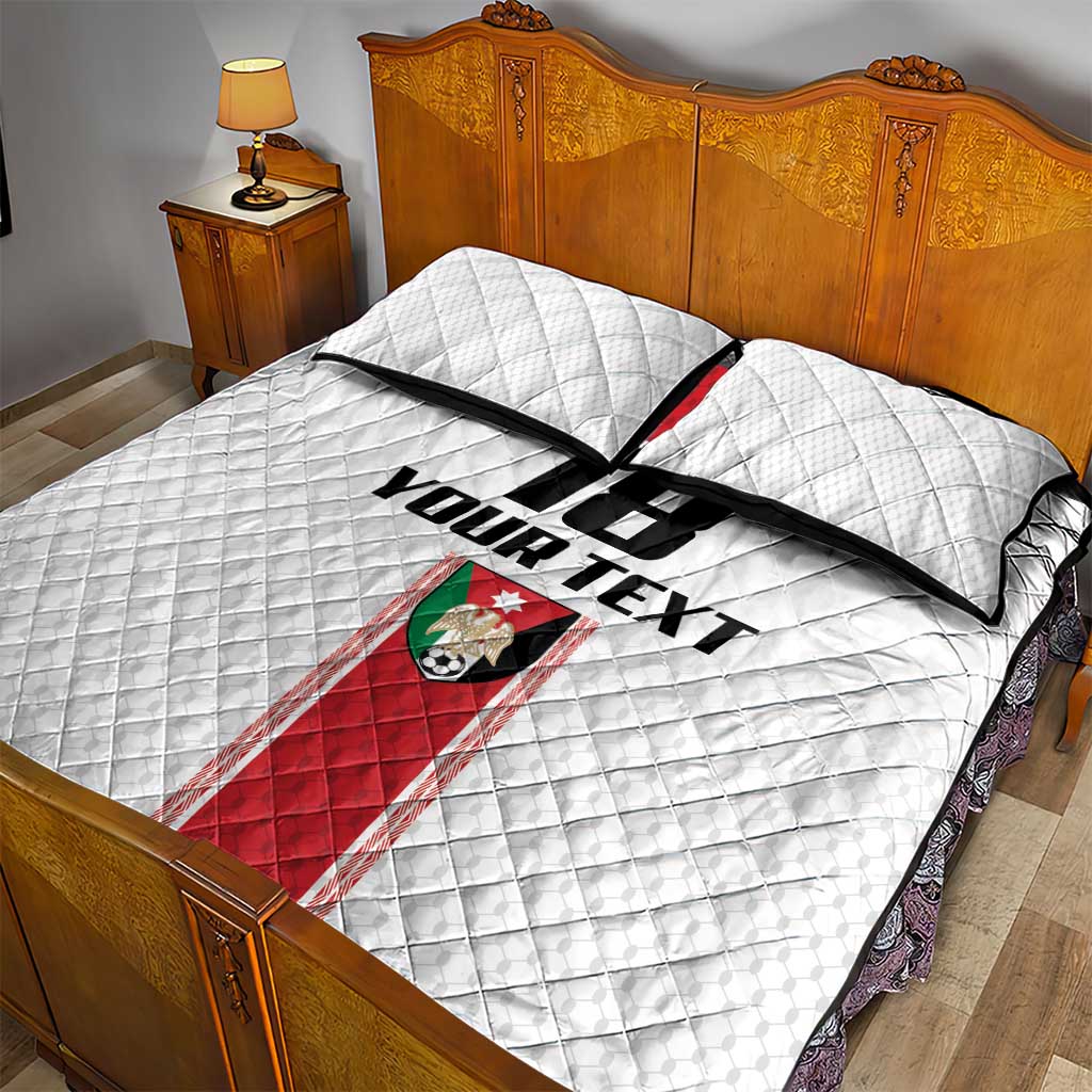 Custom Jordan Heritage Football Quilt Bed Set Al Nashama Sporty Style - Wonder Print Shop