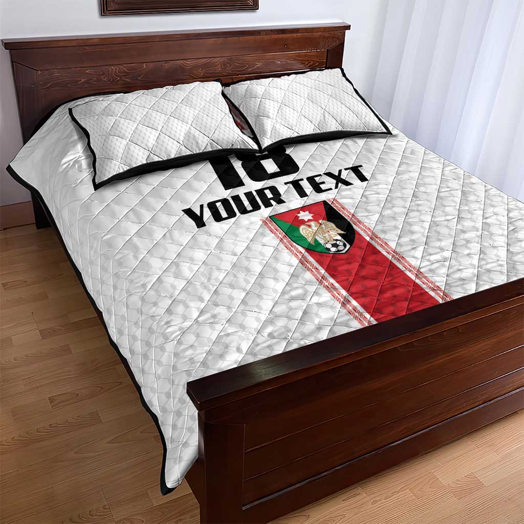 Custom Jordan Heritage Football Quilt Bed Set Al Nashama Sporty Style - Wonder Print Shop