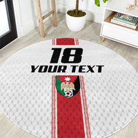 Custom Jordan Heritage Football Round Carpet Al Nashama Sporty Style - Wonder Print Shop