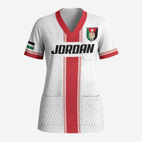 Custom Jordan Heritage Football Scrub Top Al Nashama Sporty Style - Wonder Print Shop