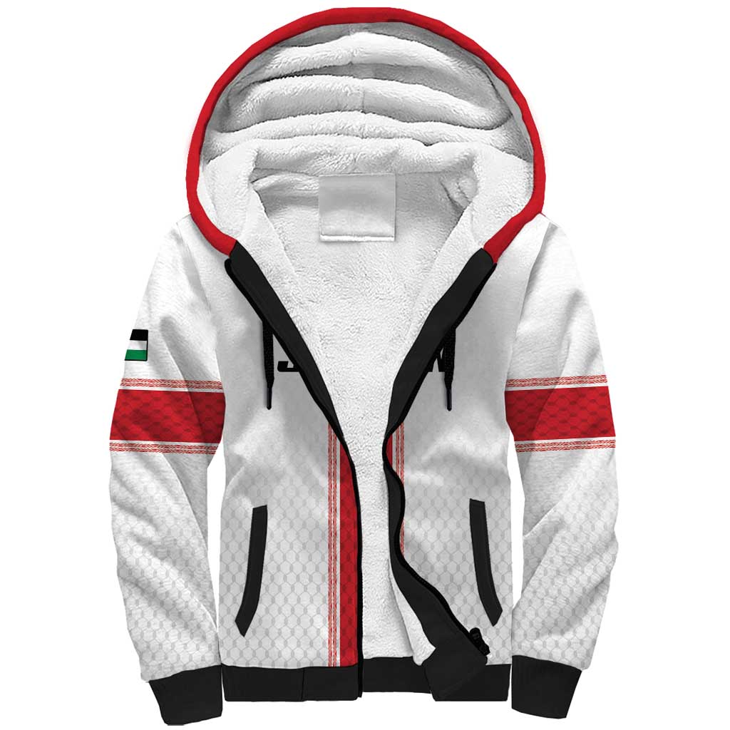 Custom Jordan Heritage Football Sherpa Hoodie Al Nashama Sporty Style - Wonder Print Shop