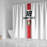 Custom Jordan Heritage Football Shower Curtain Al Nashama Sporty Style - Wonder Print Shop