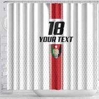 Custom Jordan Heritage Football Shower Curtain Al Nashama Sporty Style - Wonder Print Shop