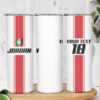 Custom Jordan Heritage Football Skinny Tumbler Al Nashama Sporty Style - Wonder Print Shop