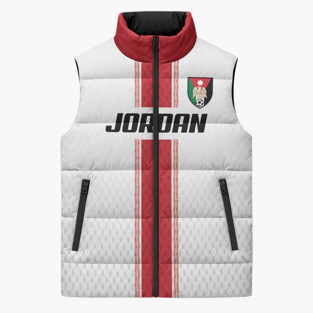 Custom Jordan Heritage Football Sleeveless Puffer Jacket Al Nashama Sporty Style - Wonder Print Shop