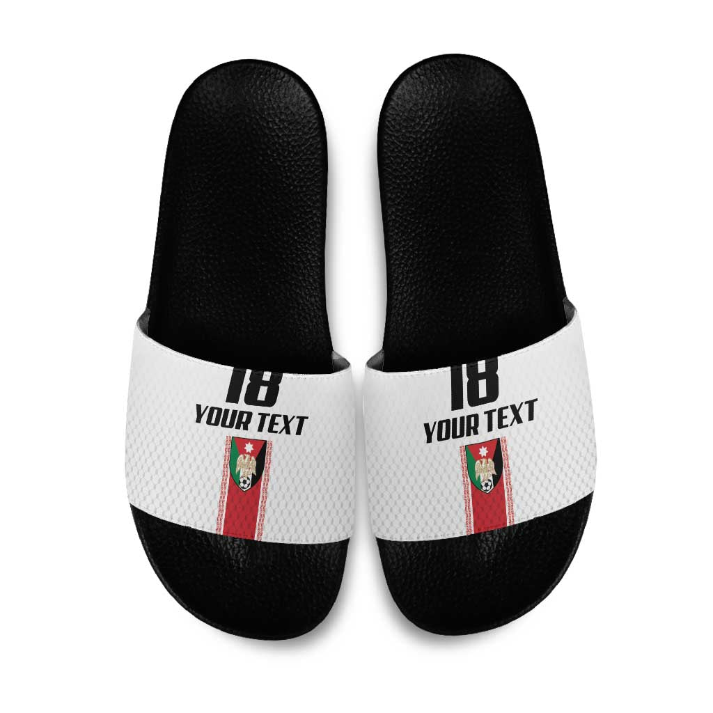 Custom Jordan Heritage Football Slide Sandals Al Nashama Sporty Style - Wonder Print Shop