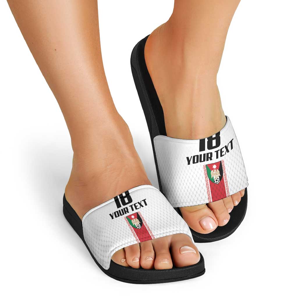 Custom Jordan Heritage Football Slide Sandals Al Nashama Sporty Style - Wonder Print Shop