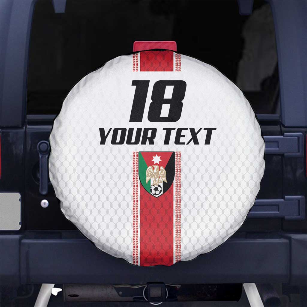 Custom Jordan Heritage Football Spare Tire Cover Al Nashama Sporty Style - Wonder Print Shop