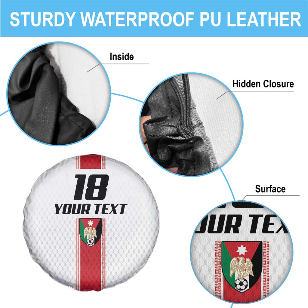 Custom Jordan Heritage Football Spare Tire Cover Al Nashama Sporty Style - Wonder Print Shop