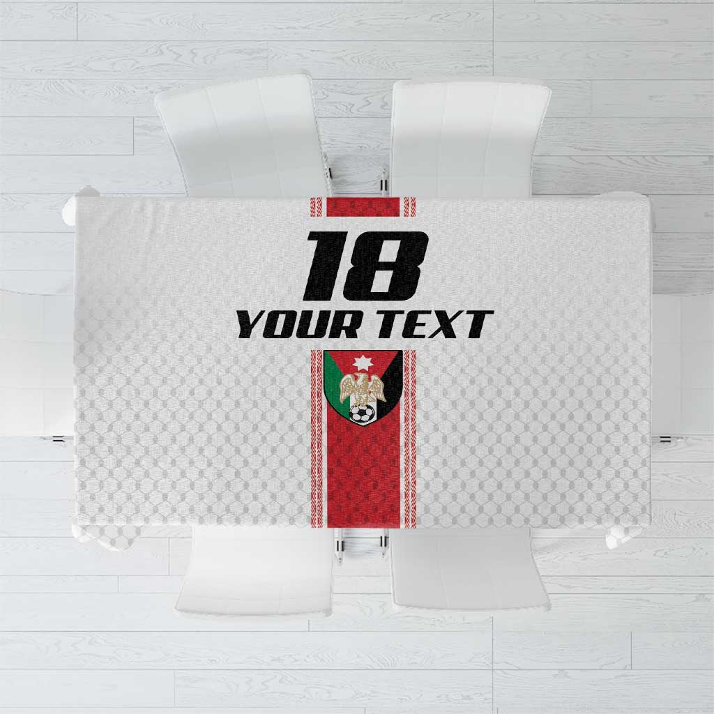 Custom Jordan Heritage Football Tablecloth Al Nashama Sporty Style - Wonder Print Shop