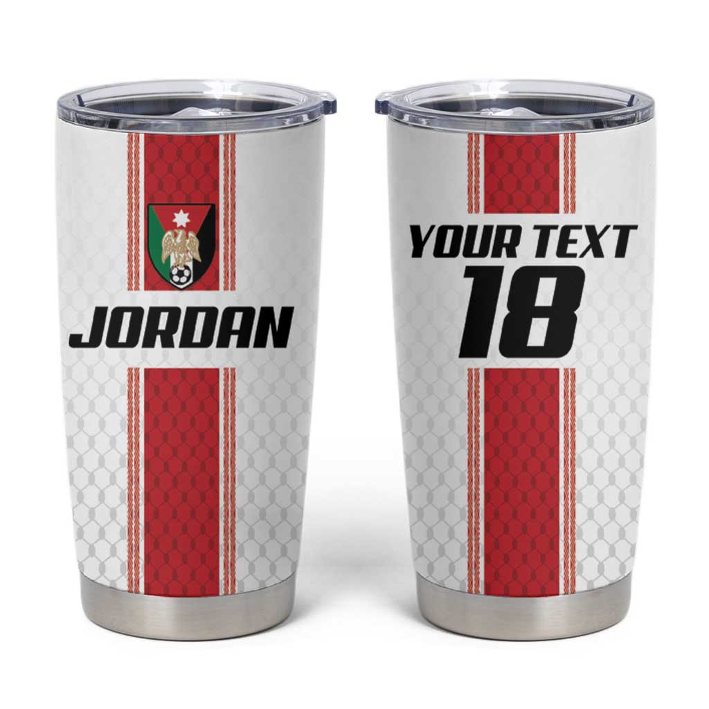 Custom Jordan Heritage Football Tumbler Cup Al Nashama Sporty Style - Wonder Print Shop