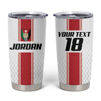 Custom Jordan Heritage Football Tumbler Cup Al Nashama Sporty Style - Wonder Print Shop
