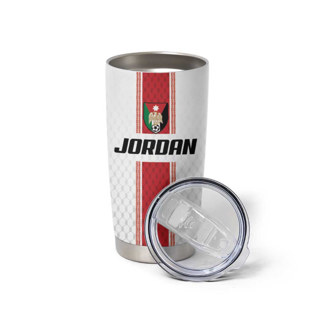 Custom Jordan Heritage Football Tumbler Cup Al Nashama Sporty Style - Wonder Print Shop