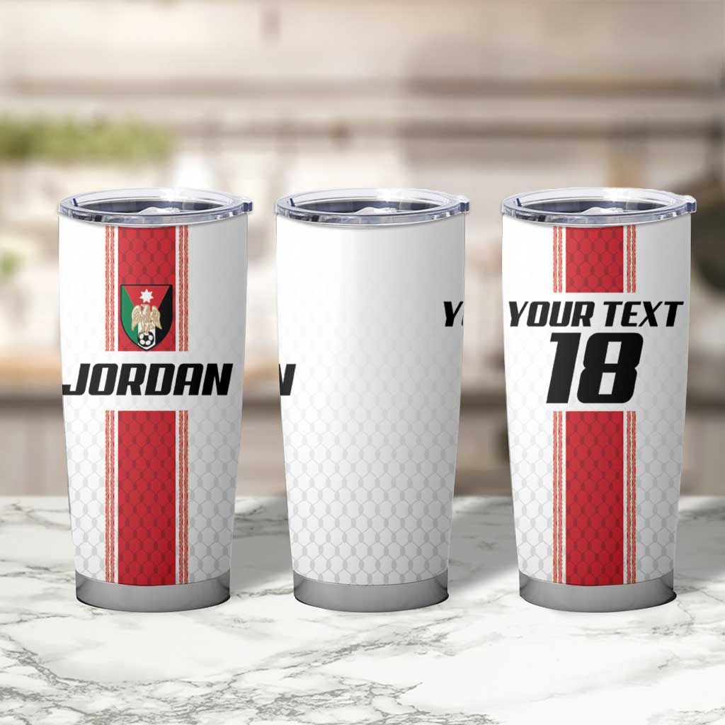 Custom Jordan Heritage Football Tumbler Cup Al Nashama Sporty Style - Wonder Print Shop