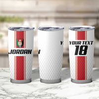 Custom Jordan Heritage Football Tumbler Cup Al Nashama Sporty Style - Wonder Print Shop