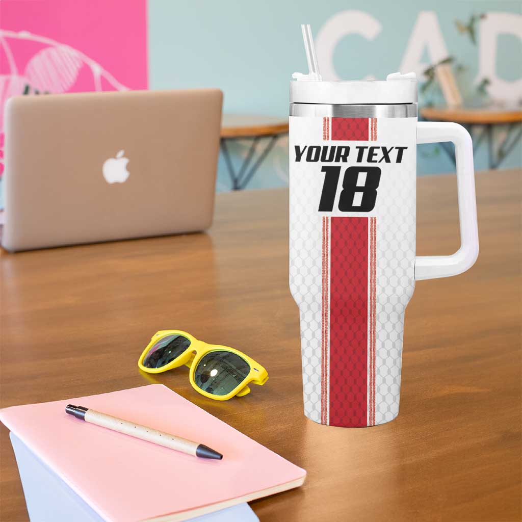 Custom Jordan Heritage Football Tumbler With Handle Al Nashama Sporty Style - Wonder Print Shop