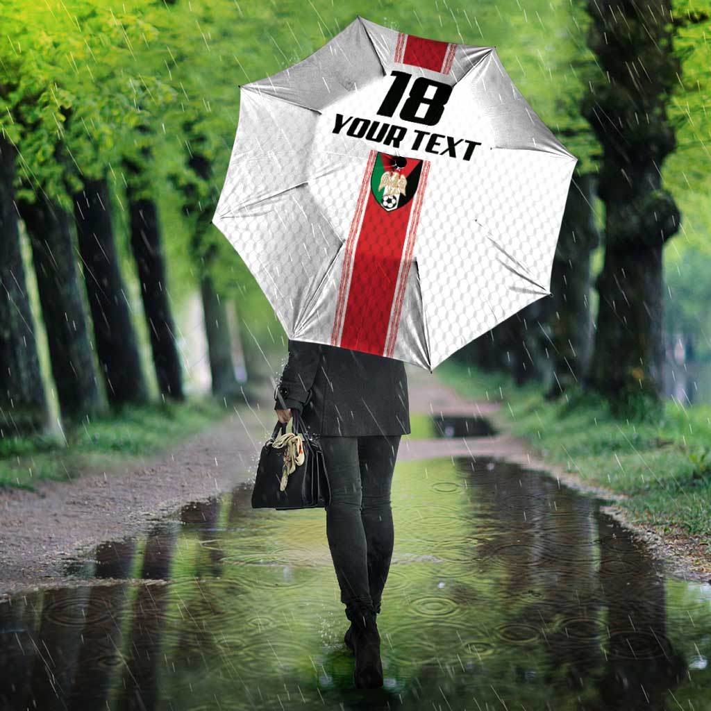Custom Jordan Heritage Football Umbrella Al Nashama Sporty Style - Wonder Print Shop