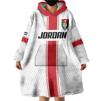 Custom Jordan Heritage Football Wearable Blanket Hoodie Al Nashama Sporty Style - Wonder Print Shop