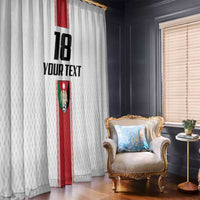 Custom Jordan Heritage Football Window Curtain Al Nashama Sporty Style - Wonder Print Shop