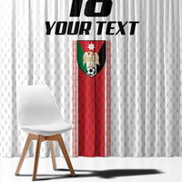 Custom Jordan Heritage Football Window Curtain Al Nashama Sporty Style - Wonder Print Shop