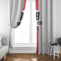 Custom Jordan Heritage Football Window Curtain Al Nashama Sporty Style - Wonder Print Shop